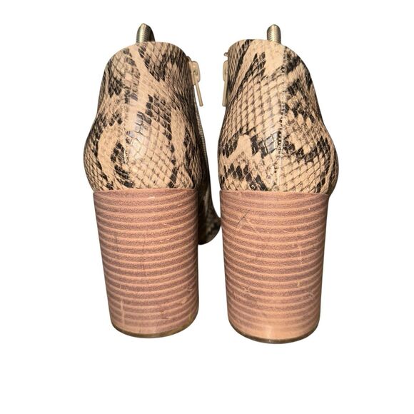 Report Shirley Snake Print Women’s Ankle Booties Sz 8 - Picture 3 of 8